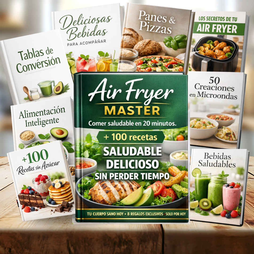 Recetas Air Fryer + 8 Bonos de regalo 🎁🎁